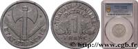 FRANCE 1 franc Francisque, légère, petit c FRENCH STATE Castelsarrasin 1944 (23mm, 1,3g, 6h) -