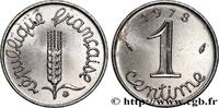 FRANCE 1 centime Épi, avec (petit) rebord V REPUBLIC Pessac 1978 (15mm, 1,65g, 6h) -