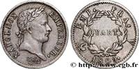 FRANCE Quart (de franc) Napoléon Ier tête laurée, Empire PREMIER EMPIRE / FIRST FRENCH EMPIRE Paris 1809 (15mm, 1,24g, 6h) -