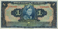 NICARAGUA 1 Cordoba NICARAGUA 1 Cordoba 1941 UNC- -