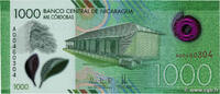 NICARAGUA 1000 Cordobas NICARAGUA 1000 Cordobas 2017 UNC -