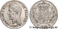 FRANCE 1 franc Charles X, matrice du revers à quatre feui CHARLES X Bayonne 1828 (23mm, 4,96g, 6h) -