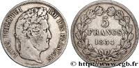 FRANCE 5 francs IIe type Domard LOUIS-PHILIPPE I Lyon 1834 (37mm, 24,94g, 6h) -