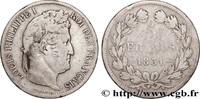 FRANCE 5 francs Ier type Domard, tranche en relief LOUIS-PHILIPPE I Strasbourg 1831 (37mm, 24,63g, 6h) -