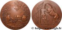 FRANCE Médaille, Le Haras du Pin MONUMENTS ET HISTOIRE 78 - Versailles 1984 (80,50mm, 226,91g, 12h) -
