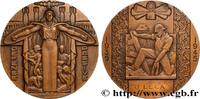 FRANCE Médaille, Défense passive GOUVERNEMENT PROVISOIRE DE LA RÉPUBLIQUE FRANÇAISE 1945 (58,5mm, 93,84g, 12h) -