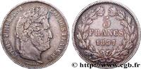 FRANCE 5 francs IIe type Domard LOUIS-PHILIPPE I Lille 1837 (37mm, 24,81g, 6h) -