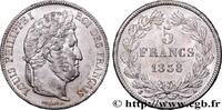 FRANCE 5 francs IIe type Domard LOUIS-PHILIPPE I Paris 1838 (37mm, 24,98g, 6h) -