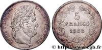 FRANCE 5 francs IIe type Domard LOUIS-PHILIPPE I Strasbourg 1838 (37mm, 24,84g, 6h) -