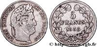 FRANCE 5 francs IIe type Domard LOUIS-PHILIPPE I Lyon 1838 (37mm, 24,58g, 6h) -