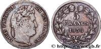 FRANCE 5 francs IIe type Domard LOUIS-PHILIPPE I Marseille 1838 (37mm, 24,65g, 6h) -