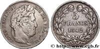 FRANCE 5 francs IIe type Domard LOUIS-PHILIPPE I Strasbourg 1842 (37mm, 24,75g, h) -