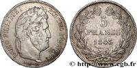 FRANCE 5 francs IIe type Domard LOUIS-PHILIPPE I Strasbourg 1843 (37mm, 24,84g, 6h) -