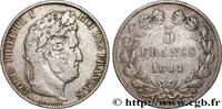 FRANCE 5 francs, IIIe type Domard LOUIS-PHILIPPE I Lille 1844 (37mm, 24,66g, 6h) -