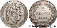 FRANCE 5 francs, IIIe type Domard LOUIS-PHILIPPE I Lille 1844 (37mm, 24,92g, 6h) -