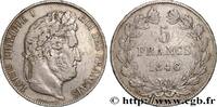 FRANCE 5 francs IIIe type Domard LOUIS-PHILIPPE I Strasbourg 1846 (37mm, 24,80g, 6h) -