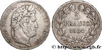 FRANCE 5 francs IIe type Domard LOUIS-PHILIPPE I Lille 1834 (37mm, 24,78g, 6h) -