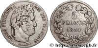 FRANCE 5 francs IIe type Domard LOUIS-PHILIPPE I Strasbourg 1835 (37mm, 24,68g, 6h) -