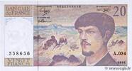 FRANCE 20 Francs DEBUSSY à fil de sécurité FRANCE 20 Francs DEBUSSY à fil de sécurité 1991 UNC -