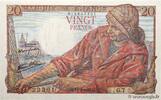 FRANCE 20 Francs PÊCHEUR FRANCE 20 Francs PÊCHEUR 1942 XF+ -