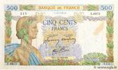 FRANCE 500 Francs LA PAIX FRANCE 500 Francs LA PAIX 1942 AU -