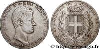 ITALY - KINGDOM OF SARDINIA - CHARLES-ALBERT 5 Lire ITALY - KINGDOM OF SARDINIA - CHARLES-ALBERT Gênes 1848 (37mm, 24,72g, 6h) -