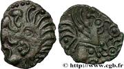 FRANCE Bronze au coq à tête humaine GALLIA BELGICA - BELLOVACI (Area of Beauvais) Beauvais (60) c. 50-30 AC. (17,5mm, 2,05g, 1h) -