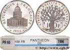 FRANCE 100 francs Panthéon, Belle épreuve V REPUBLIC 1996 (31mm, 15g, 6h) -