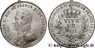 FRANCE Médaille, Avènement de Charles X, Vive le roi CHARLES X 1824 (42,5mm, 8,40g, 12h) -