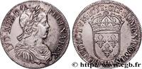 FRANCE Demi-écu, portrait à la mèche longue LOUIS XIV THE SUN KING La Rochelle 1651 (32mm, 13,47g, 6h) -