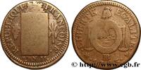 FRANCE 1 sol dit à la table de loi THE CONVENTION Strasbourg 1793 (29,5mm, 12,10g, 6h) -