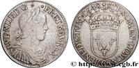 FRANCE Demi-écu, portrait à la mèche longue LOUIS XIV THE SUN KING Saint-Lô 1648 (32mm, 13,58g, 6h) -
