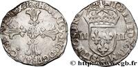 FRANCE Quart d'écu, croix feuillue de face HENRY IV Rennes 1603 (28mm, 9,58g, 7h) -