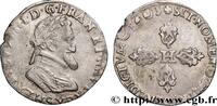 FRANCE Demi-franc, type de Troyes HENRY IV Troyes 1603 (28mm, 7,04g, 5h) -
