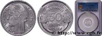 FRANCE 50 centimes Morlon, légère IV REPUBLIC Beaumont-le-Roger 1947 (18mm, 0,70g, 6h) -