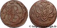 RUSSIA 5 Kopecks Catherine II RUSSIA Ekaterinbourg 1781 (42mm, 50,95g, 12h) -