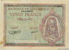 ALGERIA 20 Francs ALGERIA 20 Francs 1944 F+ -