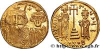 THE HERACLIUS DYNASTY (602-717) Solidus CONSTANS II, CONSTANTINE IV, HERACLIUS and TIBERIUS Constantinople 661-663 (19,5mm, 4,44g, 7h) -