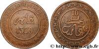 MOROCCO 10 Mazounas Abdul Aziz an 1320 MOROCCO Fez 1902 (30mm, 9,90g, 12h) -