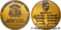 FRANCE Médaille, Dîner des cardinaux américains ÉTATS-UNIS D'AMÉRIQUE 1992 (73mm, 226,57g, 12h) -