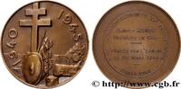 FRANCE Médaille, Commémoration, 20e anniversaire de la mo SECONDE GUERRE WWII 1964 (53,5mm, 74,90g, 12h) -