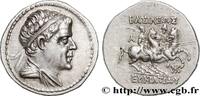 Hellenistic 2 (188 BC to 30 BC) Drachme BACTRIA - BACTRIAN KINGDOM - EUCRATIDES I Atelier incertain c. 150 AC. (18,5mm, 4,36g, 12h) -