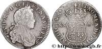 FRANCE XX sols de Navarre LOUIS XV THE BELOVED Rouen 1719 (22mm, 3,97g, 6h) -