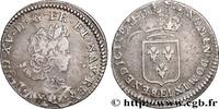FRANCE Sixième d’écu à l’écu de France LOUIS XV THE BELOVED Tours 1720 (23,5mm, 4,02g, 6h) -