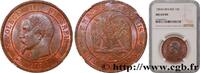 FRANCE Dix centimes Napoléon III, tête nue SECOND EMPIRE Paris 1854 (30mm, 10g, 6h) -