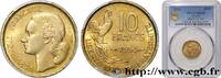 FRANCE 10 francs Guiraud IV REPUBLIC 1954 (19,98mm, 3g, 6h) -