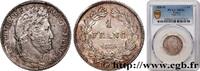 FRANCE 1 franc Louis-Philippe, couronne de chêne LOUIS-PHILIPPE I Bordeaux 1836 (23mm, 5g, 6h) -