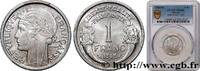 FRANCE 1 franc Morlon, légère PROVISIONAL GOVERNEMENT OF THE FRENCH REPUBLIC Castelsarrasin 1945 (23mm, 1,30g, 6h) -
