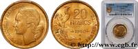 FRANCE 20 francs G. Guiraud, 3 faucilles IV REPUBLIC Beaumont-Le-Roger 1950 (23,5mm, 4g, 6h) -