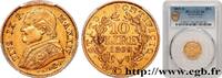 ITALY - PAPAL STATES - PIUS IX (Giovanni Maria Mas 10 Lire an XIV ITALY - PAPAL STATES - PIUS IX (Giovanni Maria Mastai Ferretti) Rome 1869 (19mm, 3,23g, 6h) -